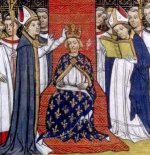 Coroação de Filipe III de França, sucessor de São Luís no trono francês iluminura em Grandes C...jpg